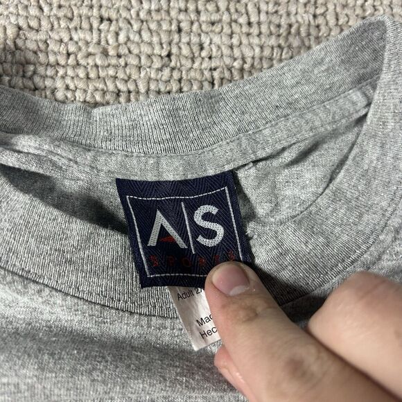 Vintage Wisconsin Badgers Graphic Shirt Mens XXL Spell Out Gray University Y2K - Picture 6 of 8